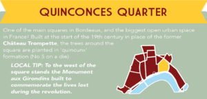 Quinconces district of Bordeaux