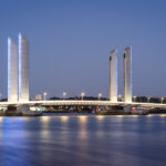 chaban delmas bridge bordeaux night